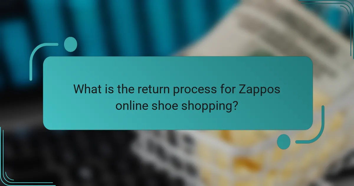 What is the return process for Zappos online shoe shopping?